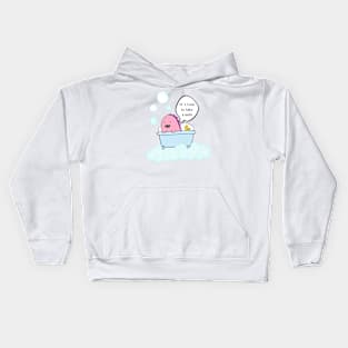 It is time to take a bath, dinosaur Kids Hoodie